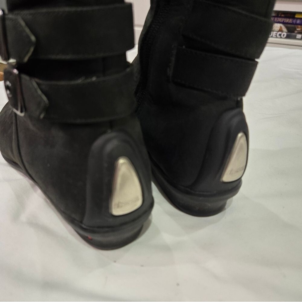 Icon Sacred Black Leather Motorcycle Riding Boot Size Womens 5 - Picture 7 of 8